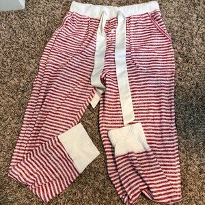 Abercrombie striped pj joggers medium